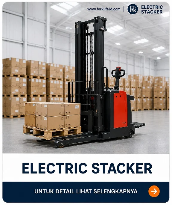 Jual Electric Stacker jabodetabek murah - forklift-id