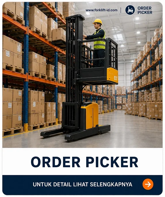 Jual Order Picker Two Tractor jabodetabek murah - forklift-id