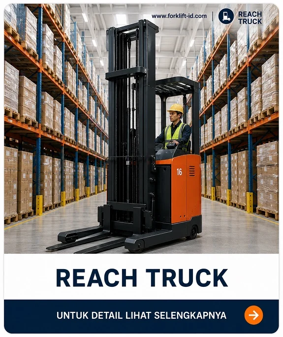 Jual Reach Truck jabodetabek murah - forklift-id
